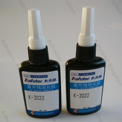 New 2pcs 50g kafuter K-3022 UV glue uv curing adhesive Acrylic Transparent plexiglass glue ► Photo 1/6