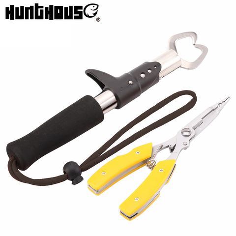 hunthouse Fishing Tool Set Fishing Grip Gripper & Line Cutters Fishing Pliers with Bag Stainless Steel Fishing Equipment ► Photo 1/5