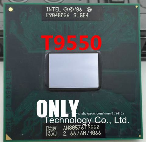 Free Shipping T9550 2.66 / 6M / 1066 SLGE4 PGA notebook CPU E0 stepping support PM / GM45 ► Photo 1/1