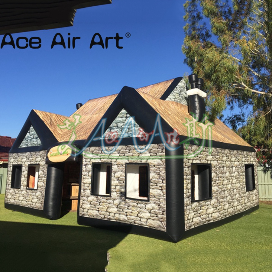 Buy Online Good Quality Giant Inflatable Irish Pub Inflatable Bar Tent Full Prints Shelter For Party Or Event Alitools