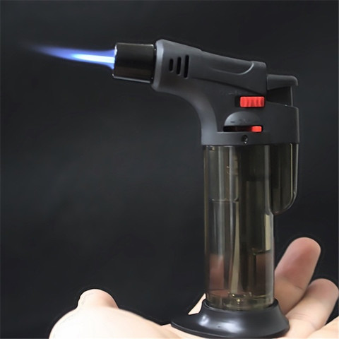 BBQ Kitchen Welding Torch Lighter Butane Jet Gas Lighter Turbo Portable Spray Gun 1300 C Windproof Cigar Pipe Lighter Outdoor ► Photo 1/6