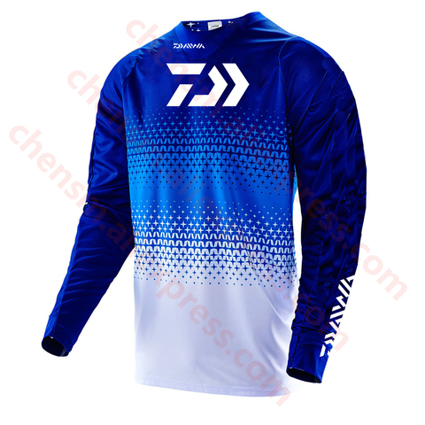 Quick Dry Anti-UV Breathable Long Sleeved Jersey Shirts For Men Fishing Outdoor