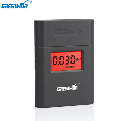 GREENWON patent factory LCD Display Digital Breath Alcohol Tester Breathalyzer Driving BAC Analyzer Free Shipping &Drop shipping ► Photo 1/6