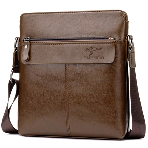Kangaroo Luxury Brand Messenger Bag Leather Men Shoulder Bag Small Male Crossbody Bag For Men Leather Sling Bag Business Handbag ► Photo 1/6