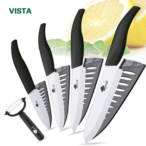 Knives set Ceramic Knife set 3 4 5 6 inch Zirconia Ceramic Black and white Blade Cooking Paring Fruit Chef Knives ► Photo 1/6