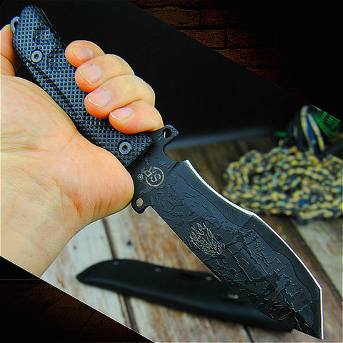 SR S016B ABS handle multifunctional outdoor straight knife Japanese style tactical knife diving hunting knife killing fish knife ► Photo 1/5