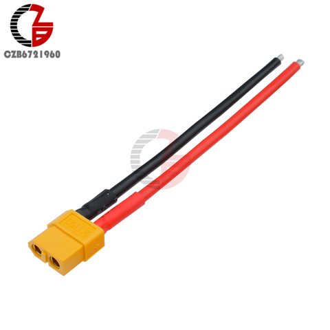 XT60 Connector Female W/Housing 10CM Silicon Wire 14AWG ► Photo 1/6