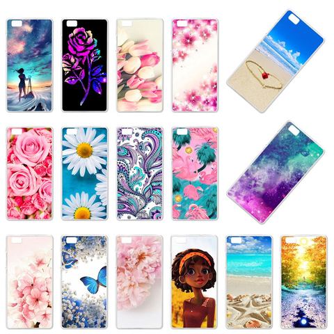 Phone Cover Case Huawei P8 Lite P8 Mini P8lite ALE-L21 ALE-L04 ale l21 5.0 Cover Flower Rose Soft TPU Case - Price history & Review | AliExpress - Kardeem