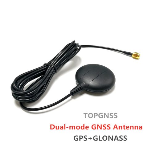 high quality Car navigation positioning GPS antenna GPS GLONASS Dual antenna, GNSS antenna,SMA male Straight connector  TOPGNSS ► Photo 1/5