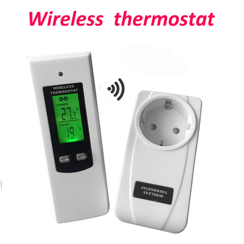 Digital  Wireless Thermostat  Room Temperature Controller  Heating and Cooling function with Remote Control + LCD backlight ► Photo 1/6