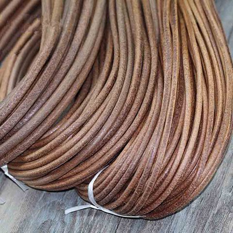 5Y/lot 1 1.5 2 2.5 3 4 mm Genuine Cow Leather Cord Bracelet Necklace Findings Round Leather Rope String Jewelry Making Findings ► Photo 1/5