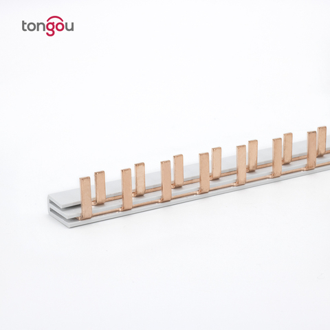 DPN 1P N Copper Busbar for Distribution Box Circuit breaker MCB connector busbar connection breaker combing ► Photo 1/2