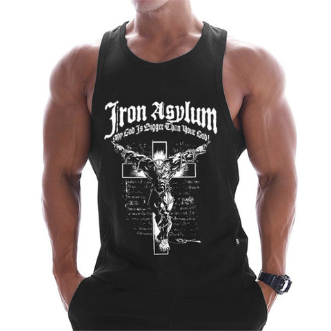 2022 new gyms clothing cotton bodybuilding tank top bodybuilder mens ropa hombre tops singlet erkek sleeveless singlet men ► Photo 1/6