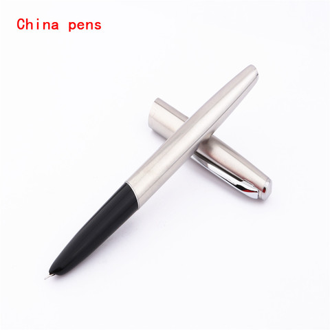 JINHAO 911 Silver Stationery Office school supplies Financial tip 0.38mm Extremely fine Nib Fountain Pens New ► Photo 1/6