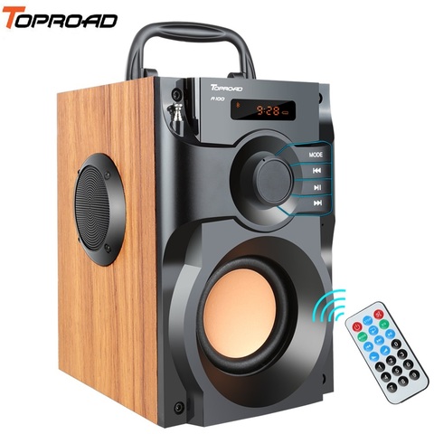 TOPROAD Portable Bluetooth Speaker Big Power Wireless Stereo Subwoofer Heavy Bass Speakers Sound Box Support FM Radio TF AUX USB ► Photo 1/6