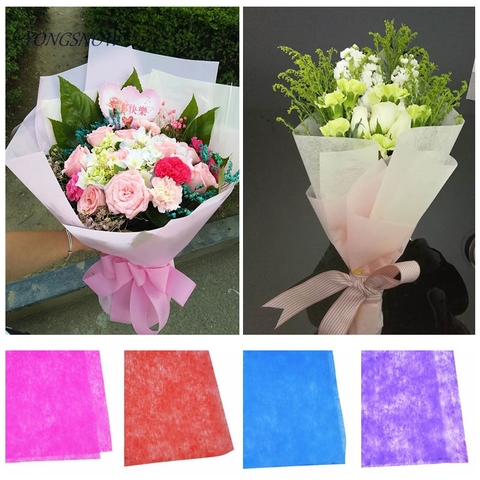10 sheets Cotton Paper Bouquet Wrapping Material Paper Flower Christmas Gift Packing Material Wedding Decorations Paper ► Photo 1/6