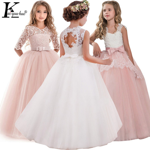 Children Evening Party Dresses Elegant Girl Princess Dress 2022 Summer Kids Dresses For Girls Costume Flower Girls Wedding Dress ► Photo 1/6
