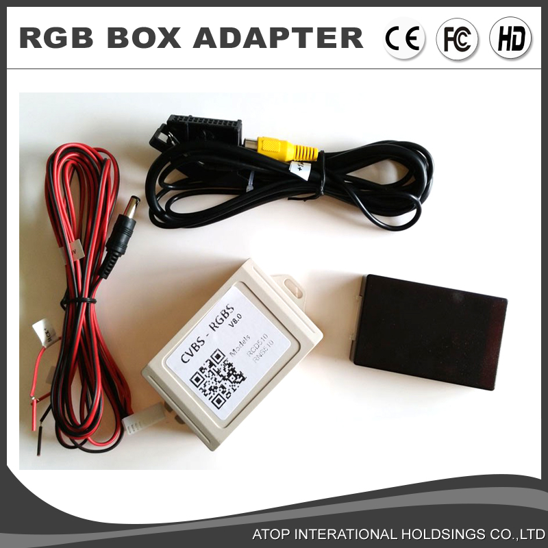 For VW RNS510 RCD510 RearView Camera CVBS RGB Adapter w/AV-RGB Converter Adapter 