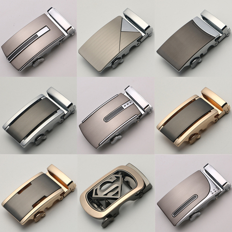 3.5cm Width Luxury Brand Designer Men Belt Buckle Luxury Quality Designer Belt Mens Accessories Silver Gold Belt Buckle ► Photo 1/6