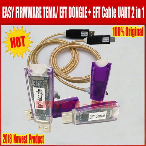 Newest 100% Original EASY FIRMWARE TEMA / EFT DONGLE +   EFT Cable UART 2 in 1  Free Shipping ► Photo 1/6