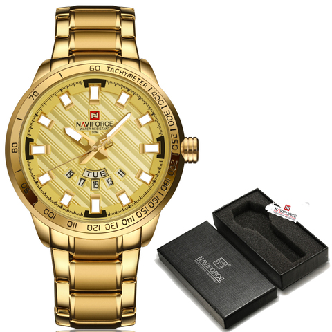 2017 New Luxury Brand NAVIFORCE Watches Men Sport Full Steel Quartz Watch Man 3ATM Waterproof Clock Men's Military Wrist watches ► Photo 1/6