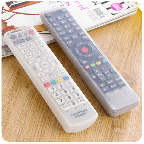 Silicone TV Remote Control Cover Air Condition Control Case Waterproof Dust Protective Storage Bag Organizer 3 colors for choice ► Photo 1/6