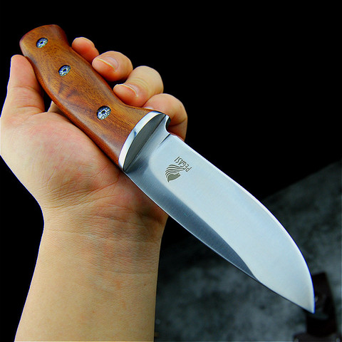 PEGASI Japanese mirror light high quality 9CR18Mov  tactical knife outdoor hunting knife outdoor defensive sharp camping knife ► Photo 1/5
