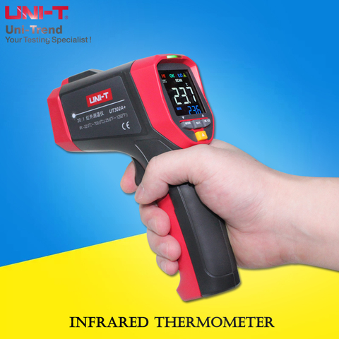 UNI-T UT301A+/C+/UT302A+/UT302C+/UT303A+/C/UT303D+ Infrared Thermometer; industrial grade color screen infrared temperature gun ► Photo 1/6