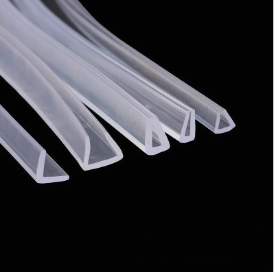 2METERS U-shaped silicone rubber shower room door and window glass seal strips for 0.5-35mm thick glass seals ► Photo 1/6