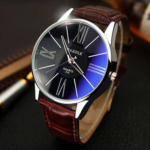 Mens Watches Top Brand Luxury 2022 Yazole Watch Men Fashion Business Quartz-watch Minimalist Belt Male Watches Relogio Masculino ► Photo 1/4