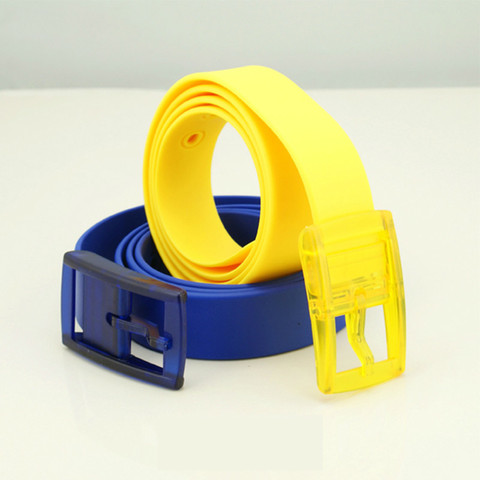 Candy Type Fashion Men And Women Lovers General Belt Silica Gel Belt Plastic Belt Defence Allergy Environmental Protection Belt ► Photo 1/6