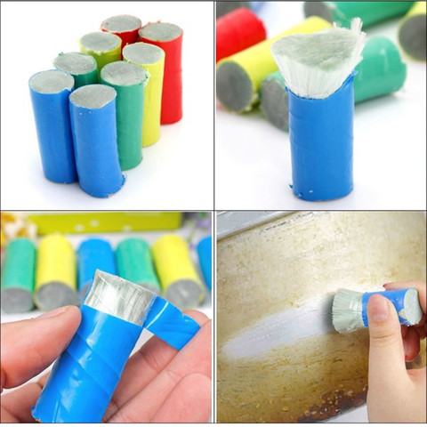 4PCS Stainless Steel Cleaning BrusheS Rod Stick Metal Rust Remover Cleaning Pot Brush Magic Super Metal Rust Remover Eraser ► Photo 1/5