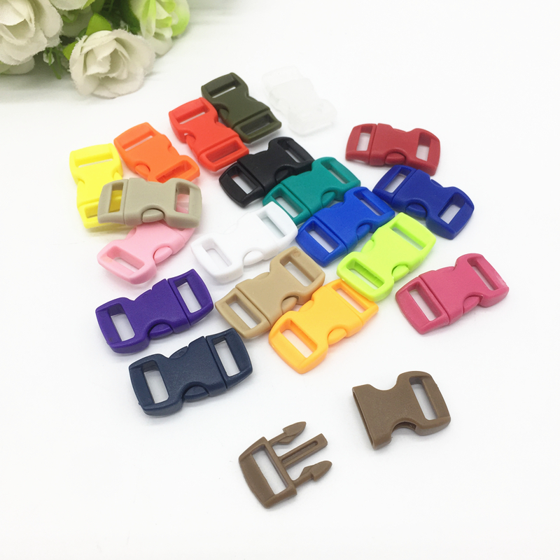 3//8/" Plastic Curved Side Release Buckle for Paracord Bracelet DIY Sewing Craft