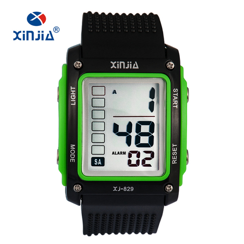 XINJIA Fashion Big Number Casual Sports Digital Watches For Men Children Outdoor Running 30m Waterproof Military Kids Fitness ► Photo 1/6