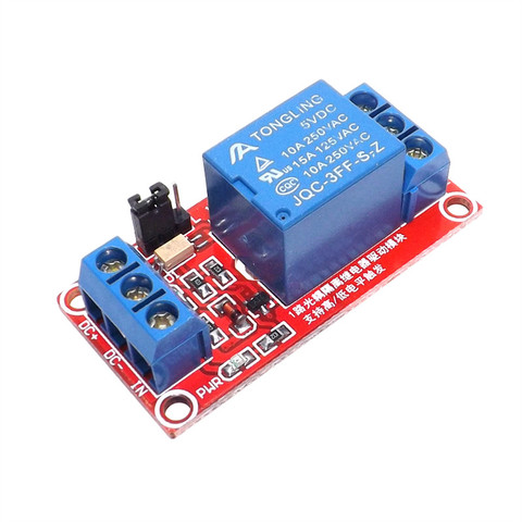 one 1 channel relay module 5V 12V 24V high and low level trigger relay control with optocoupler ► Photo 1/6