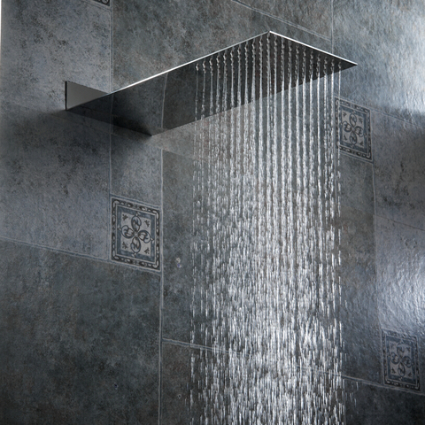 LANGYO Bathroom Shower Nozzle Pressure Into The Wall Concealed Shower Head Ultra Thin Stainless Steel Shower Head ► Photo 1/6
