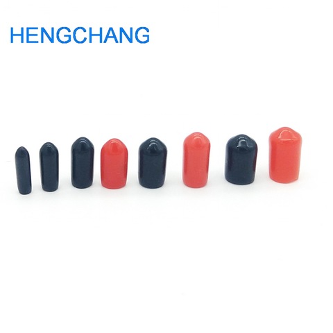 100pcs/lot 2mm 3mm 4mm 5mm 6mm protective cover Rubber Covers Dust Cap red for SMA connector or metal tubes screwdriver handle ► Photo 1/6
