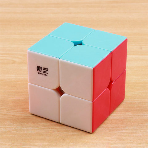 QIYI QIDI 2X2X2 MAGIC SPEED POCKET CUBE STICKERless PUZZLE PROFESSIONAL CUBE SPEED 2x2 CUBE EDUCATIONAL funny TOYS FOR CHILDREN ► Photo 1/6