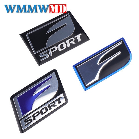 Car Styling 2Pcs F SPORT Emblem Sticker Badge 3D Metal Decal For Lexus IS ISF GS RX RX300 RX350 ES IS250 ES350 LX570 CT200 ► Photo 1/6