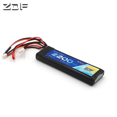 ZDF Power Lipo Battery 7.4V 2200mAh 8C Li-Po Battery For Futaba T8FG 12FG Transmitter Li-poly Battery ► Photo 1/5