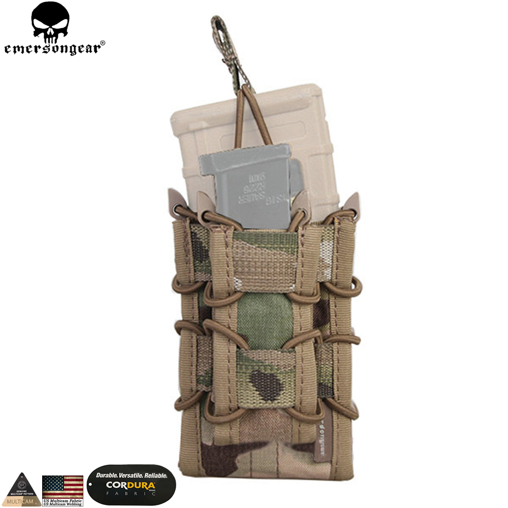 EXCELLENT ELITE SPANKER Open-Top Double Rifle Mag Pouch for M4 M14 M16 G36 AR15 Magazine with 1911 HK45 Glock Pistol Mag Pouch