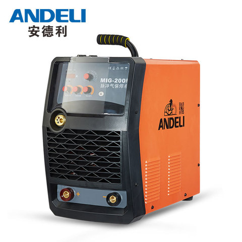 High Frequency mig-200 igbt inverter co2 welding machine Pulse double protected welding 220V 380V gas protection aluminum welder ► Photo 1/1
