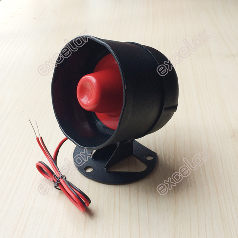 6 Tones Outdoor Security Sound Siren Horn Speaker Metal DC12V Loud High Volume Home Intrusion Car Vehicle Safety Fire Alarm ► Photo 1/5