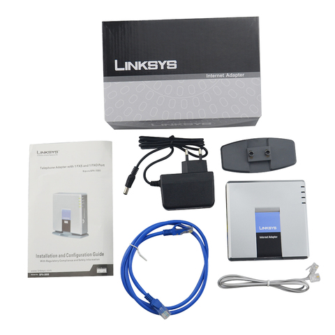 Unlocked LINKSYS PAP2T VOIP Phone Adapter  