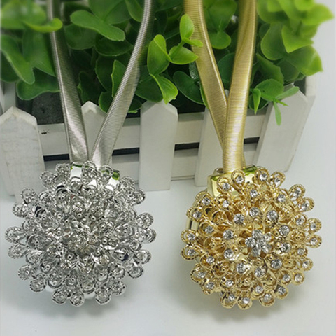 Stylish Shaped Magnet Flower Curtain Tieback Magnetic Curtains Buckle Window Screening Ball Clip Holder Room Accessories Karnisz ► Photo 1/6