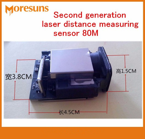 Fast Free Ship Good Second Generation laser Distance Measuring Sensor 80M+-1mm Max frequency 20HZ Laser Ranging Sensor Module ► Photo 1/1