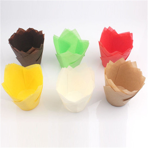 100Pcs Cupcake Paper Cupcake Liner Baking Oilproof Cup Tray