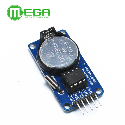 10pcs/lot DS1302 Real Time Clock Module with CR2032 Button Battery 31 x 8 RAM Freeshipping Dropshipping ► Photo 1/1