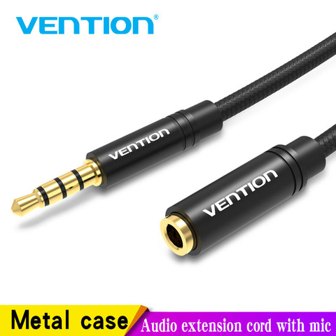 Vention Aux Cable Jack 3.5mm Audio Extension Cable for Huawei P20 Stereo 3.5 Jack Aux Cord Adapter for Headphones Xiaomi Samsung ► Photo 1/6