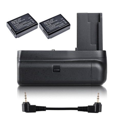 JINTU Vertical Battery Grip +2pcs LP-E10 Kit for Canon EOS 1100D 1200D 1300D/Rebel T3 T5 T6/kiss X50/70  SLR Camera W/half-press ► Photo 1/1